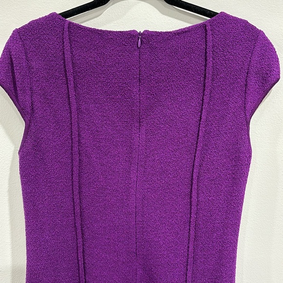 ST. JOHN Purple Knit Dress. Size 6 - Picture 6 of 8